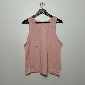Sunbelt Sportswear Pink Tank Top Womens Size XL Vintage 90s‎ Made in USA